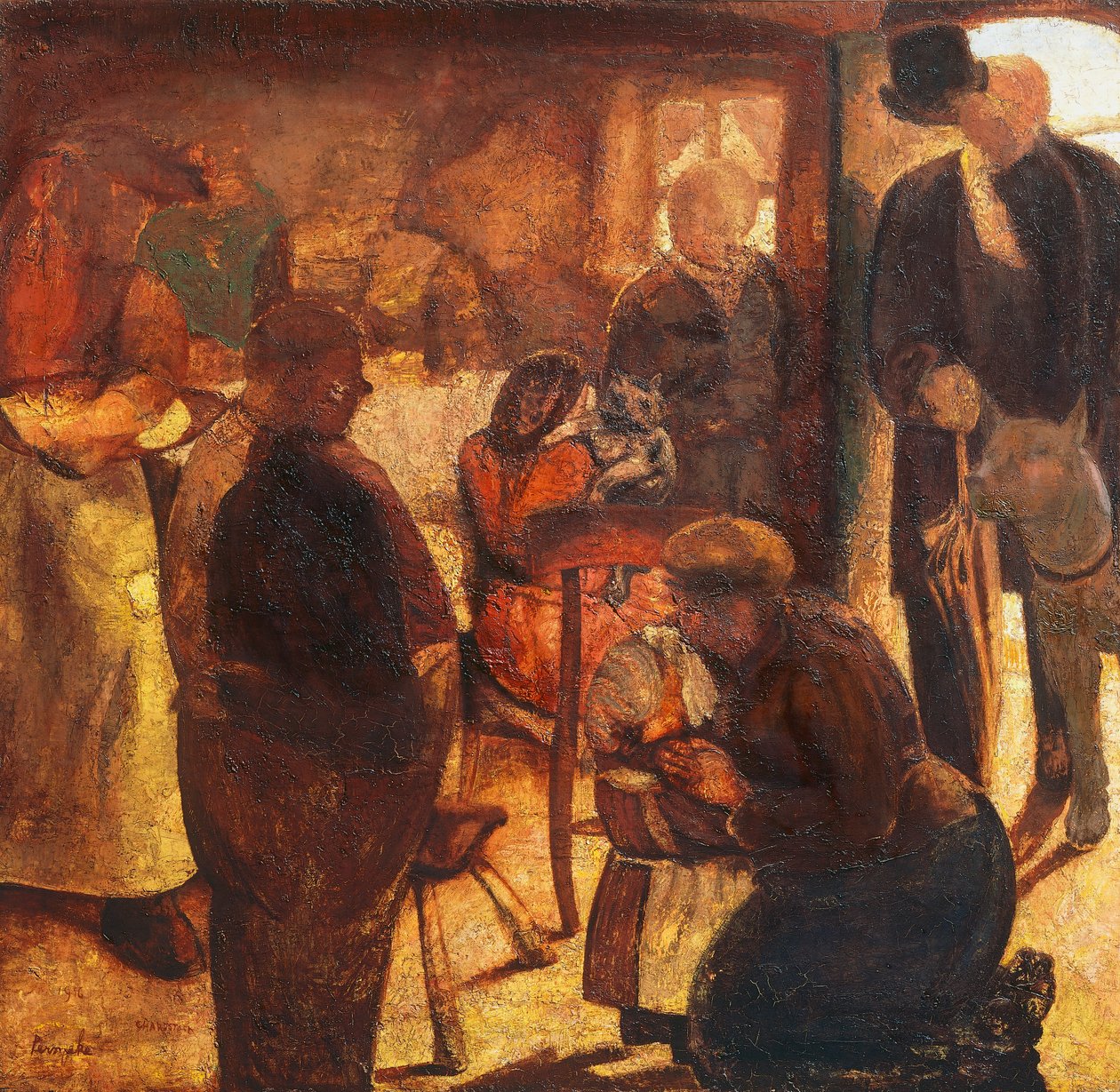 Yabancı, Constant Permeke (1886-1952), tuval üzerine yağlı boya by Constant Permeke