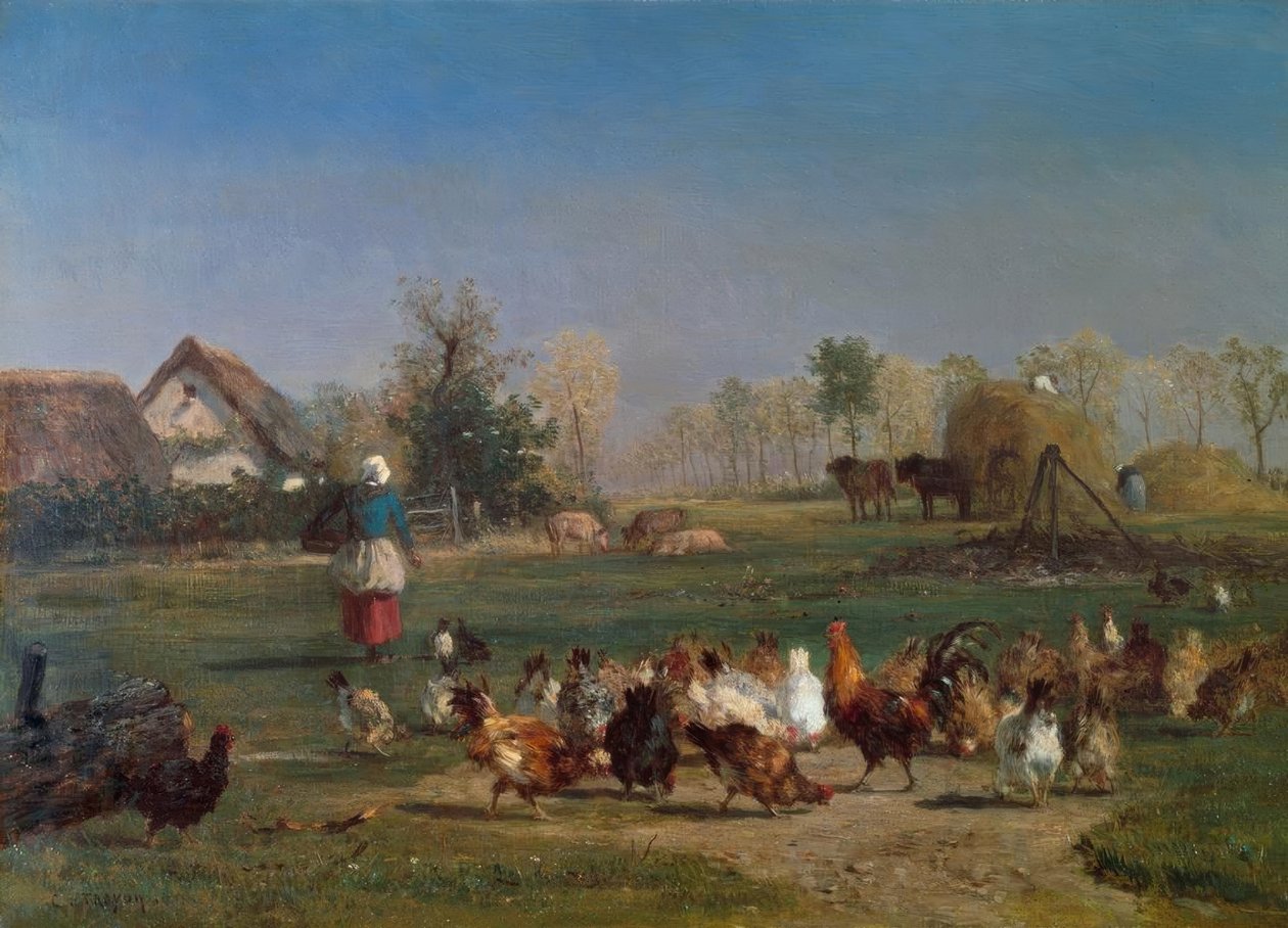 tavuk besleme by Constant Troyon
