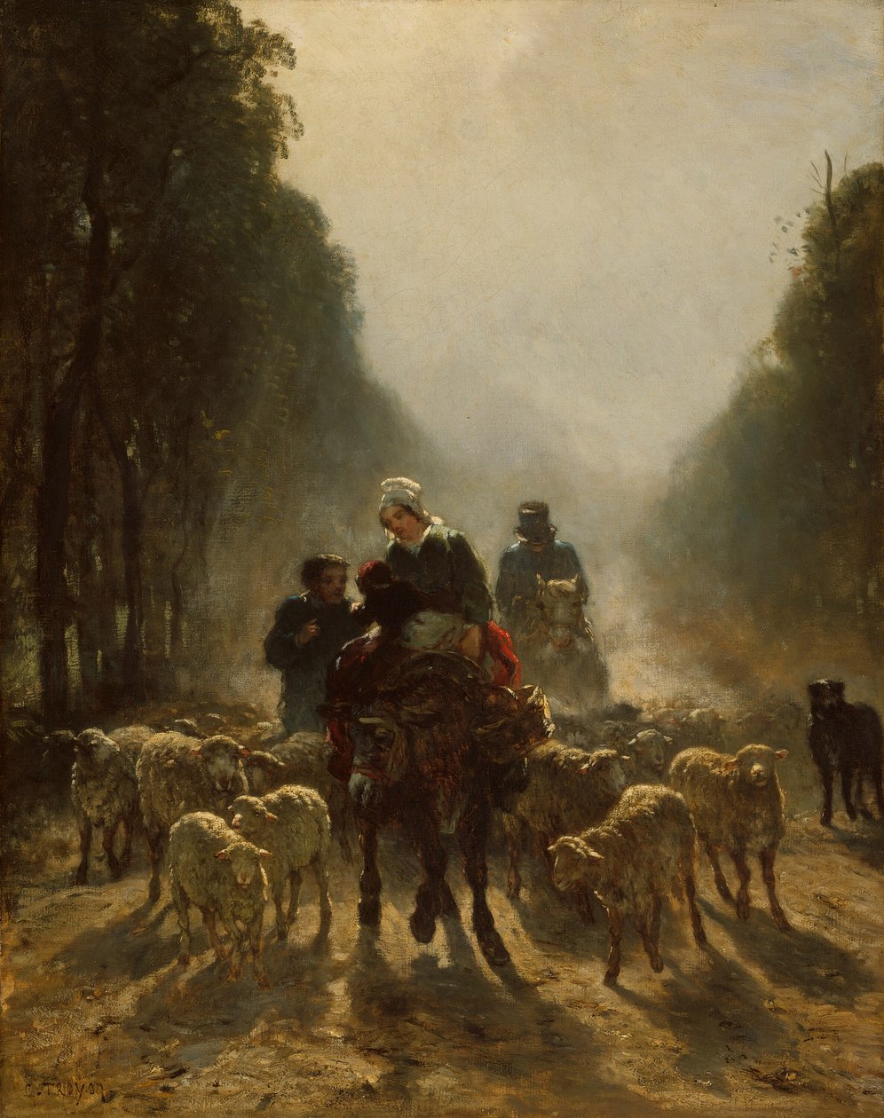 Pazara Giden Yol, 185859. by Constant Troyon