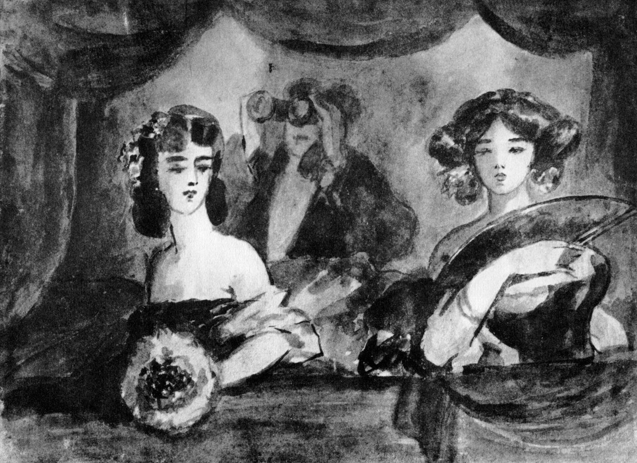Tiyatroda, 19. yüzyıl, 1930 by Constantin Guys