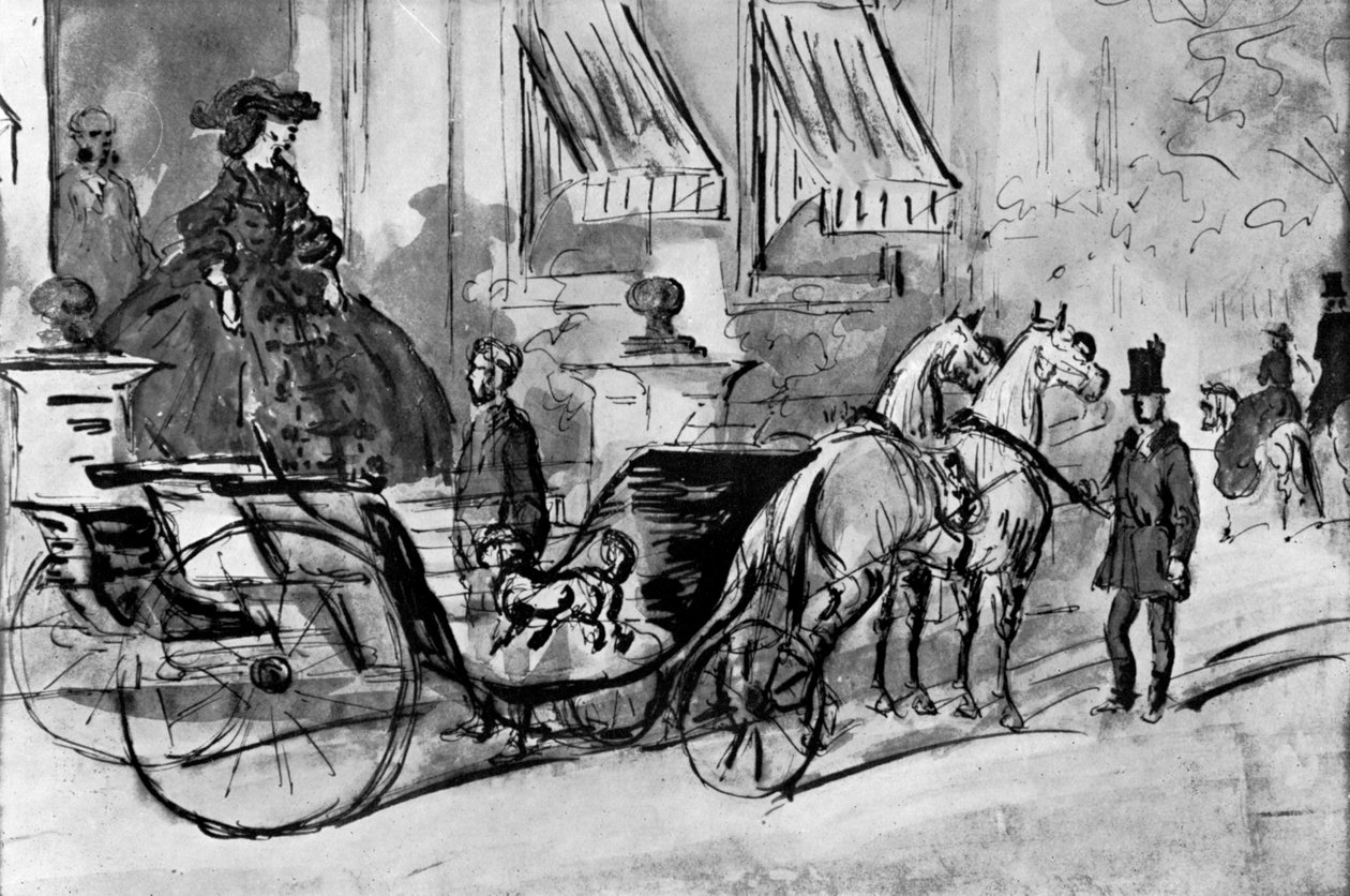 Bir Sürüşe Çıkmak, 19. yüzyıl, 1930. by Constantin Guys
