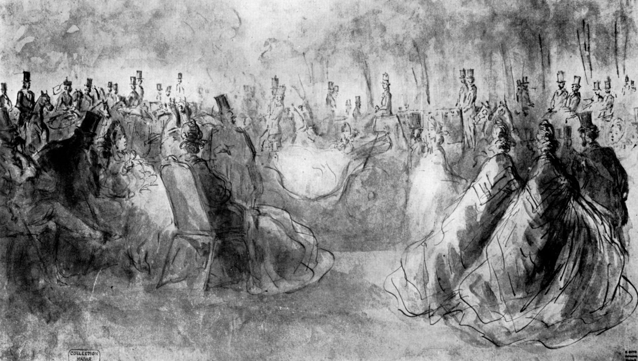 Parkta, 19. yüzyıl, 1930 by Constantin Guys