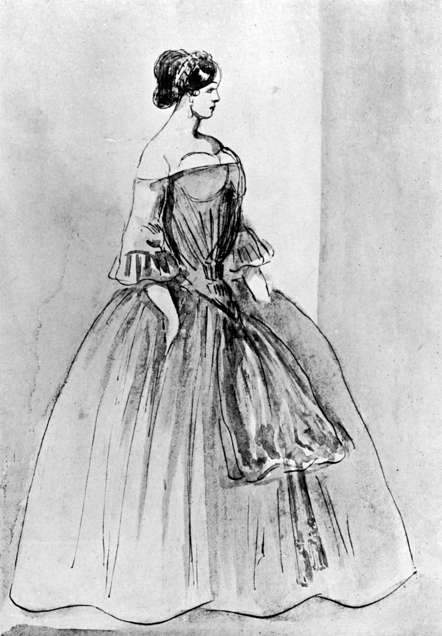 Bir Kadının Portresi, 19. yüzyıl, 1930 by Constantin Guys