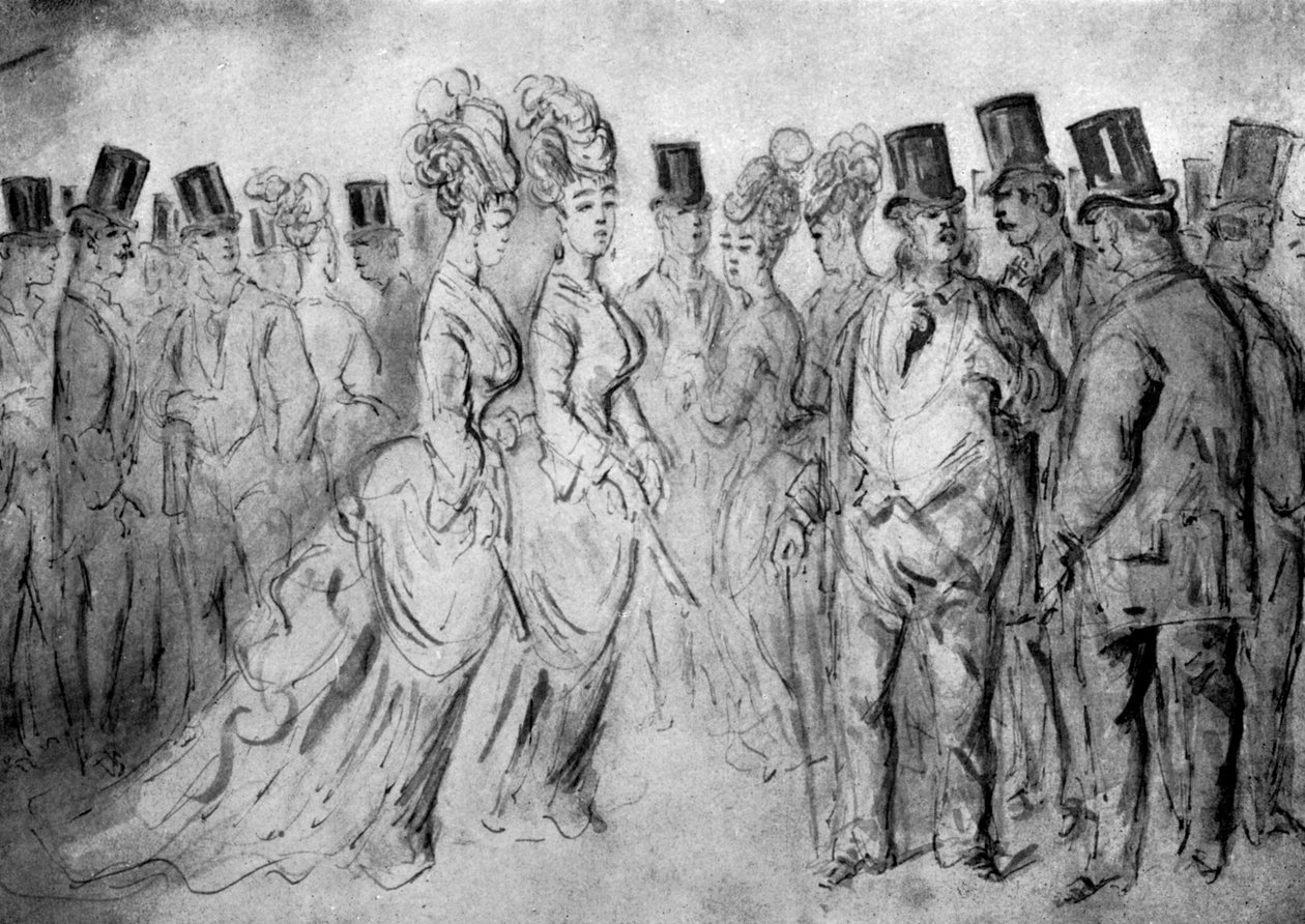 Gezinti Yolu, 19. yüzyıl, 1930. by Constantin Guys