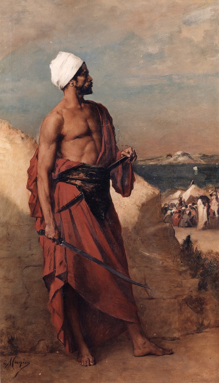 Arap nöbetçi by Constantin Meunier