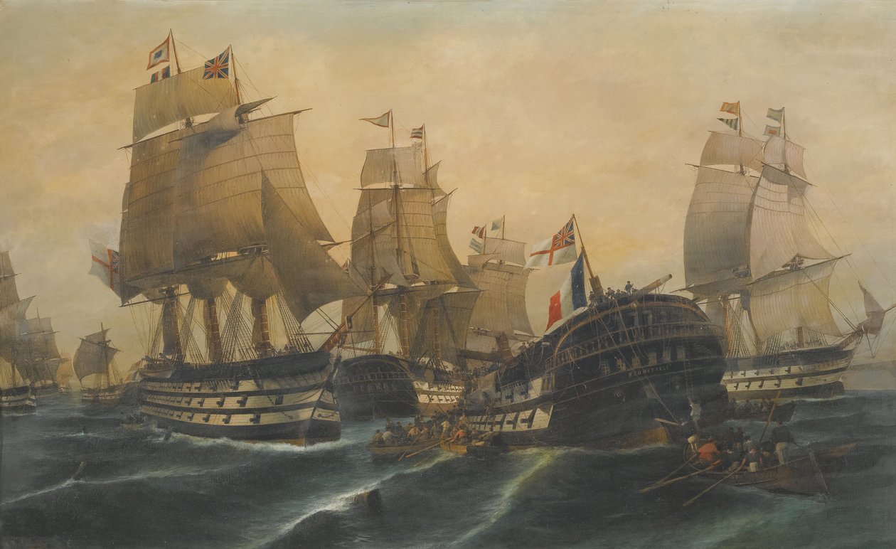 Trafalgar Savaşı by Constantinos Volanakis