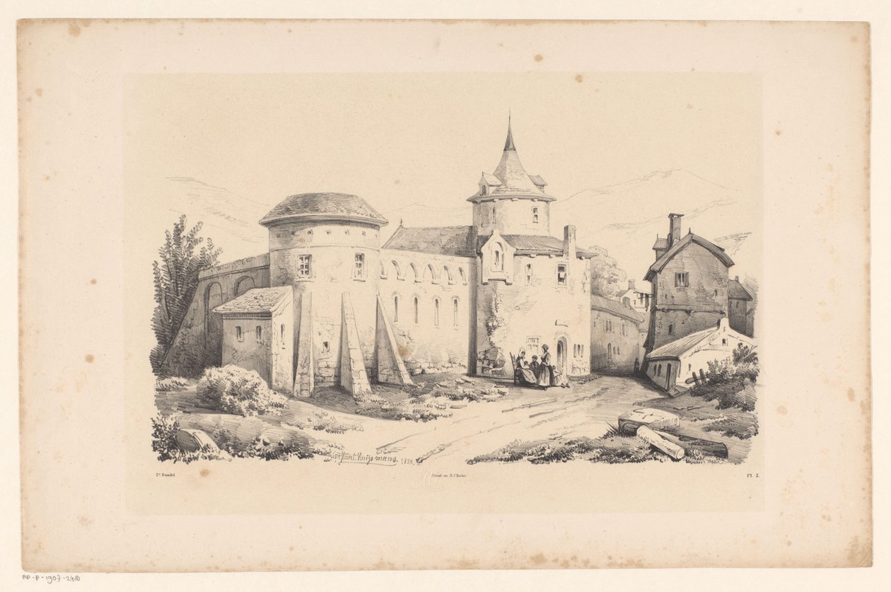 köyde kale Manzara (dizi adı) by Constantinus Cornelis Huysmans