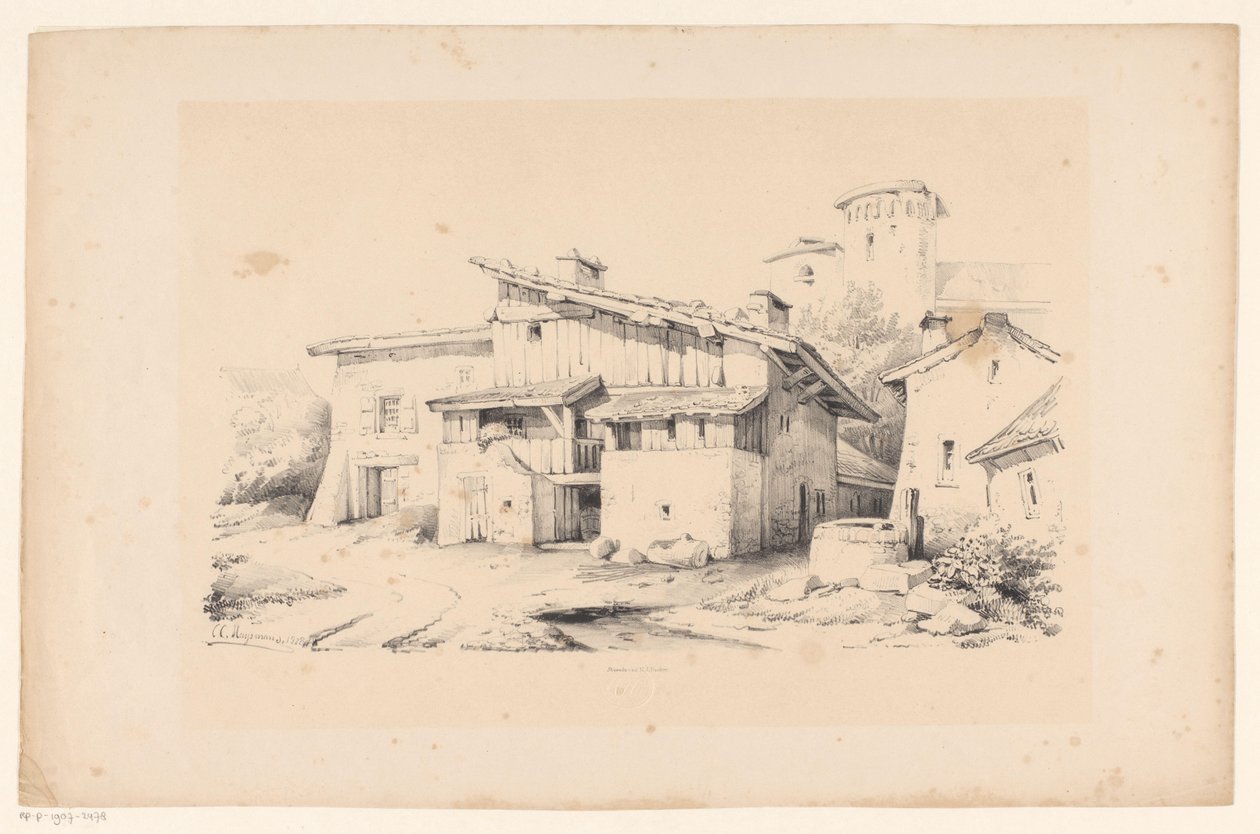 Evler ve Kule Manzara (dizi adı) by Constantinus Cornelis Huysmans
