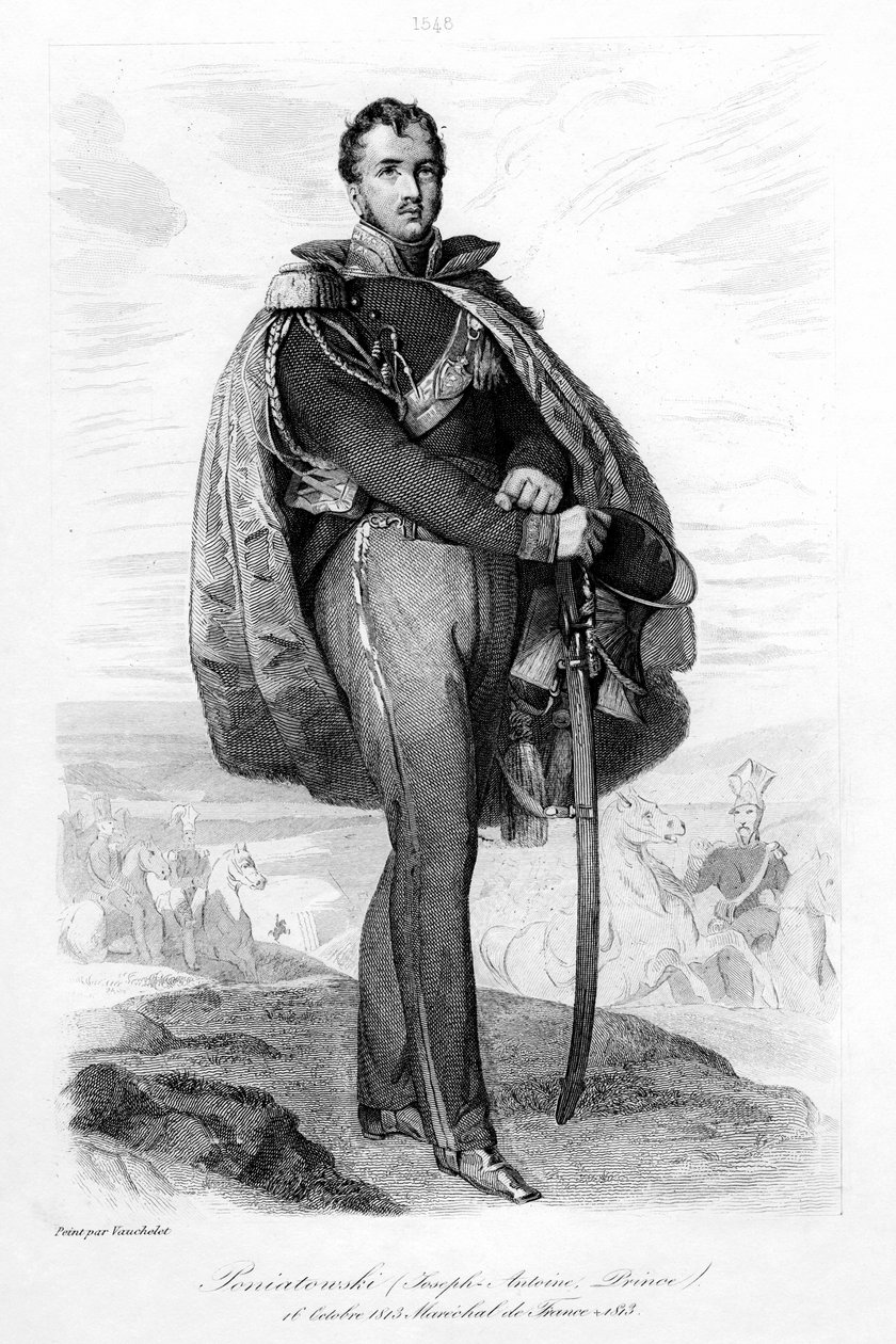 Joseph Antoni Poniatowski 1763-1813, Polonya prensi ve Fransa Mareşali, 1839. by Contenau