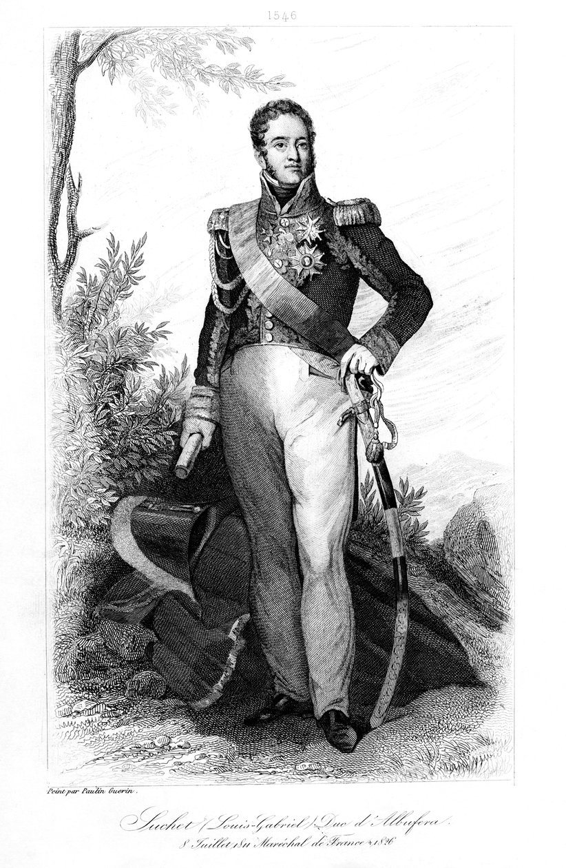 Louis Gabriel Suchet 1770-1826, duc dAlbufera da Valencia ve Fransa Mareşali, 1839. by Contenau