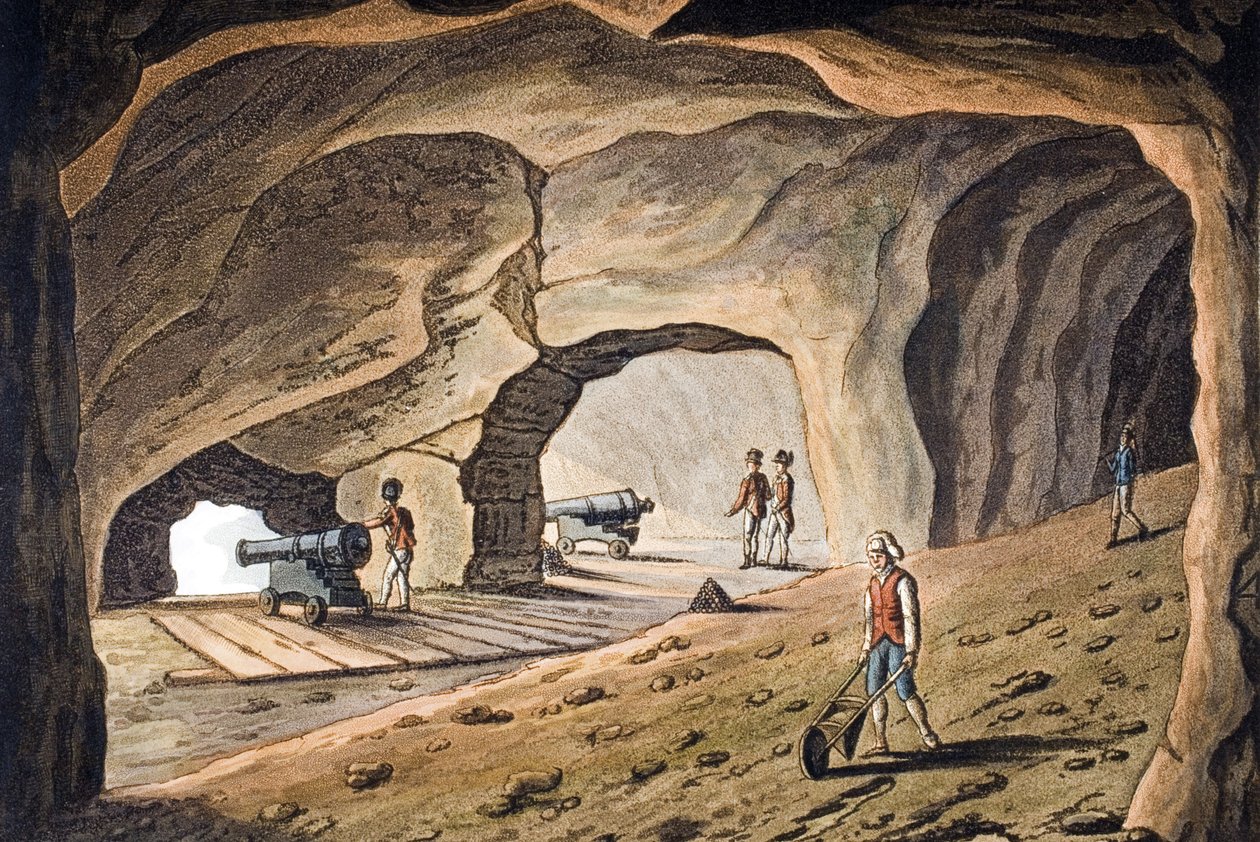 Joseph Constantine Stadler (fl.1780-1812) tarafından oyulmuş Cebelitarık Kayası