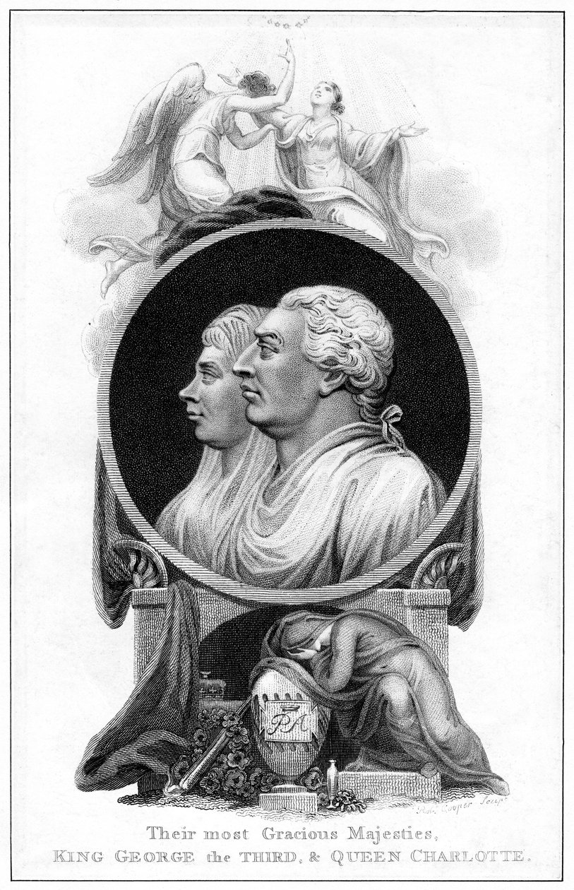 Kral George III ve Kraliçe Charlotte, 19. yüzyıl by Cooper