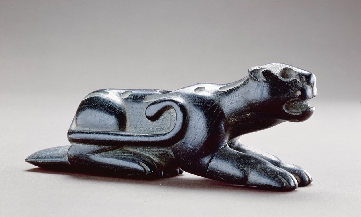 Panter heykeli borusu, MS 1-400 (steatit) by Copena culture