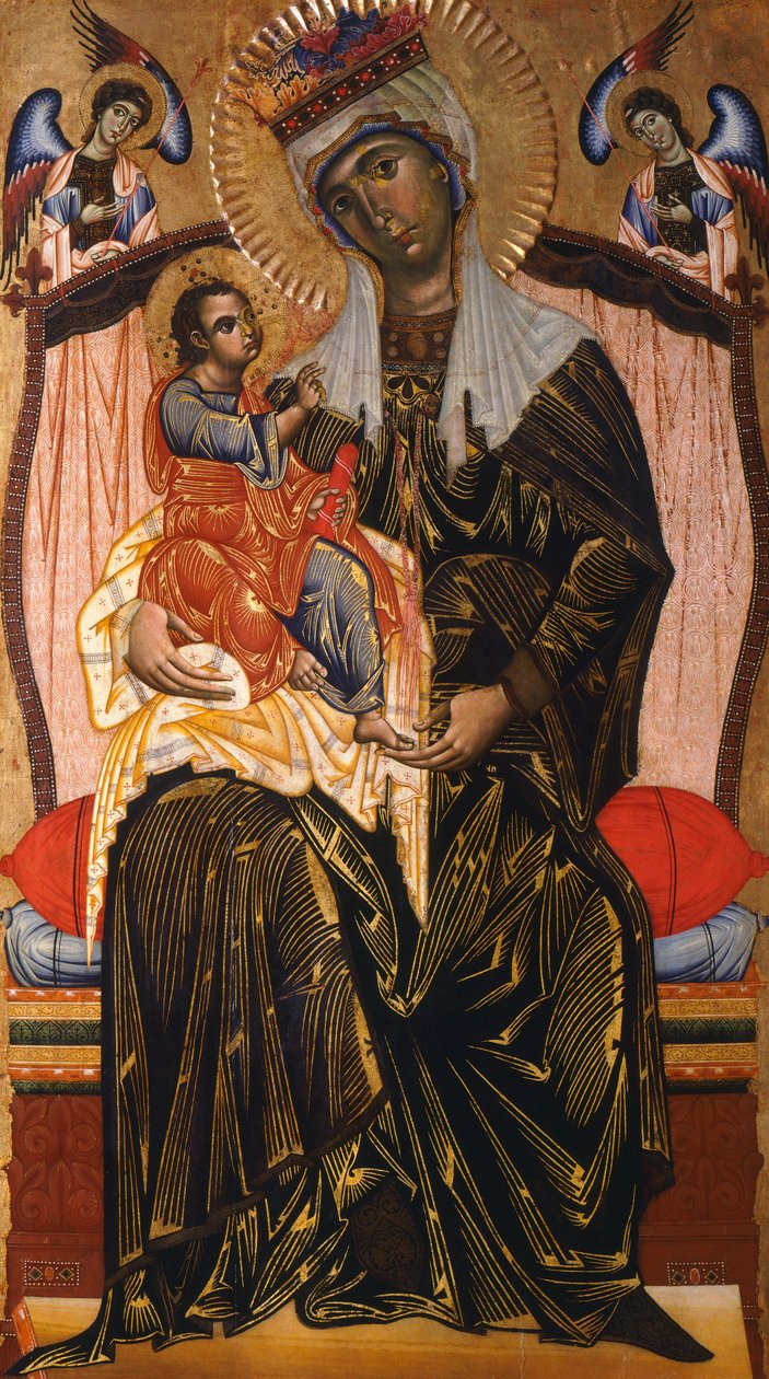 Madonna ve Çocuk, Coppo di Marcovaldo (yaklaşık 1220-1276'dan sonra) by Coppo di Marcovaldo
