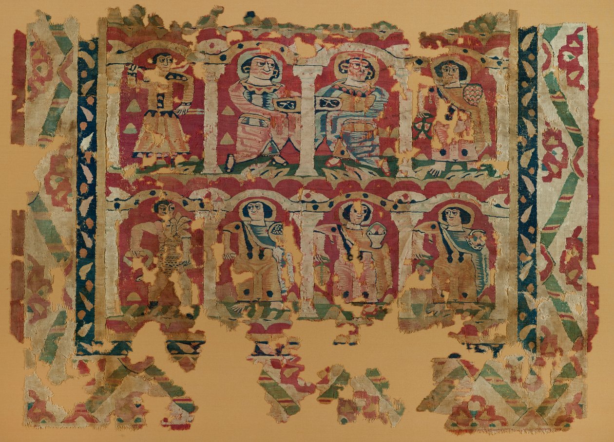 Goblen dokumada tekstil parçaları, 6. - 8. yüzyıl (tekstil) by Coptic Coptic