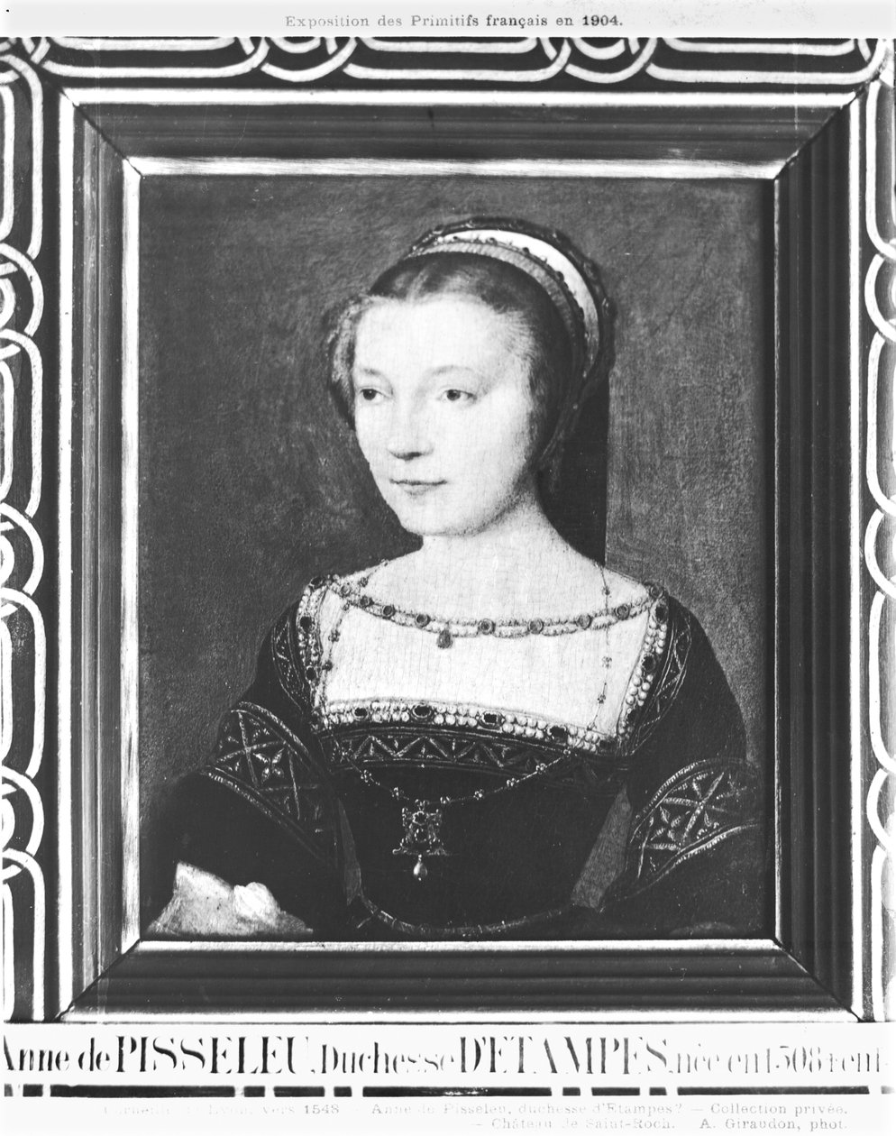 Anne de Pisseeu (1508-80) Etampes Düşesi, c.1448 by Corneille de Lyon