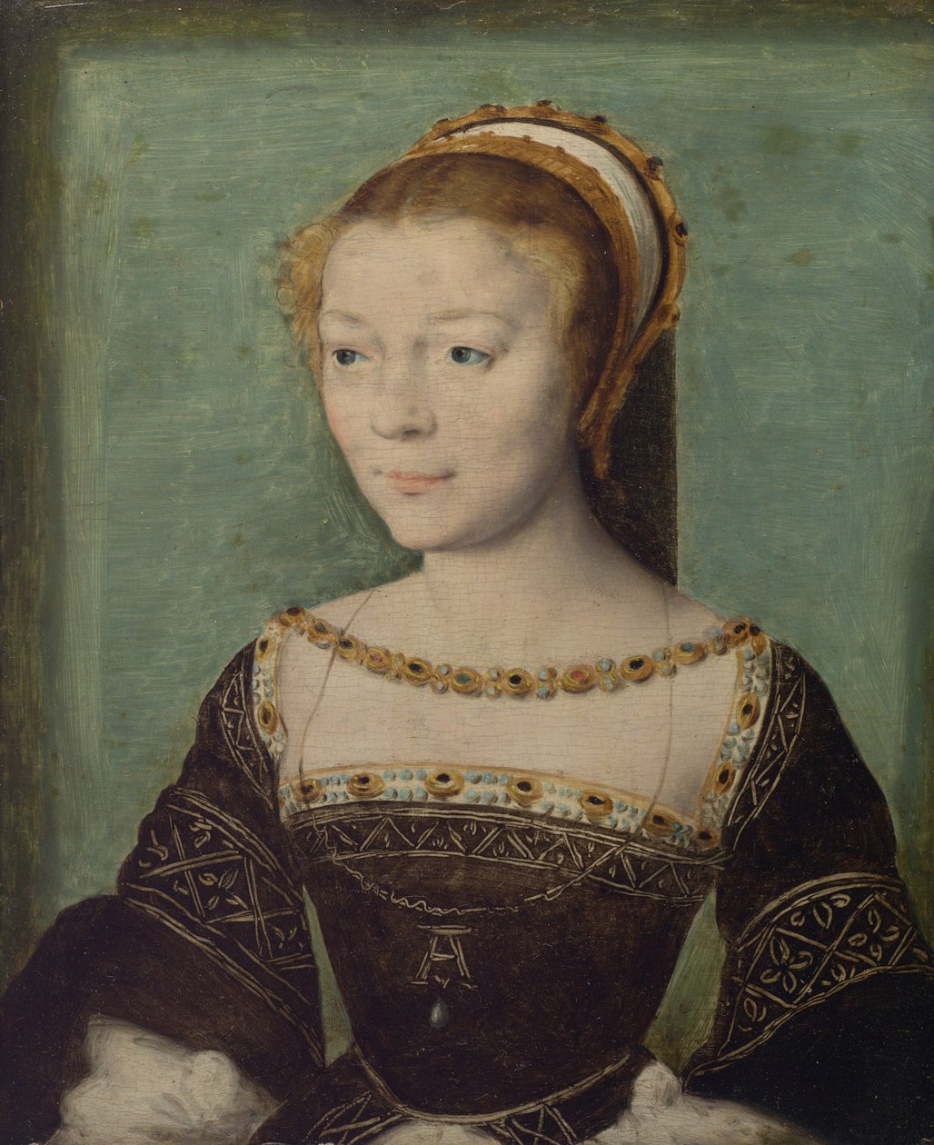 Anne de Pisseeu, Etampes Düşesi, c.1535-40 by Corneille de Lyon attr. to Corneille de Lyon attr. to
