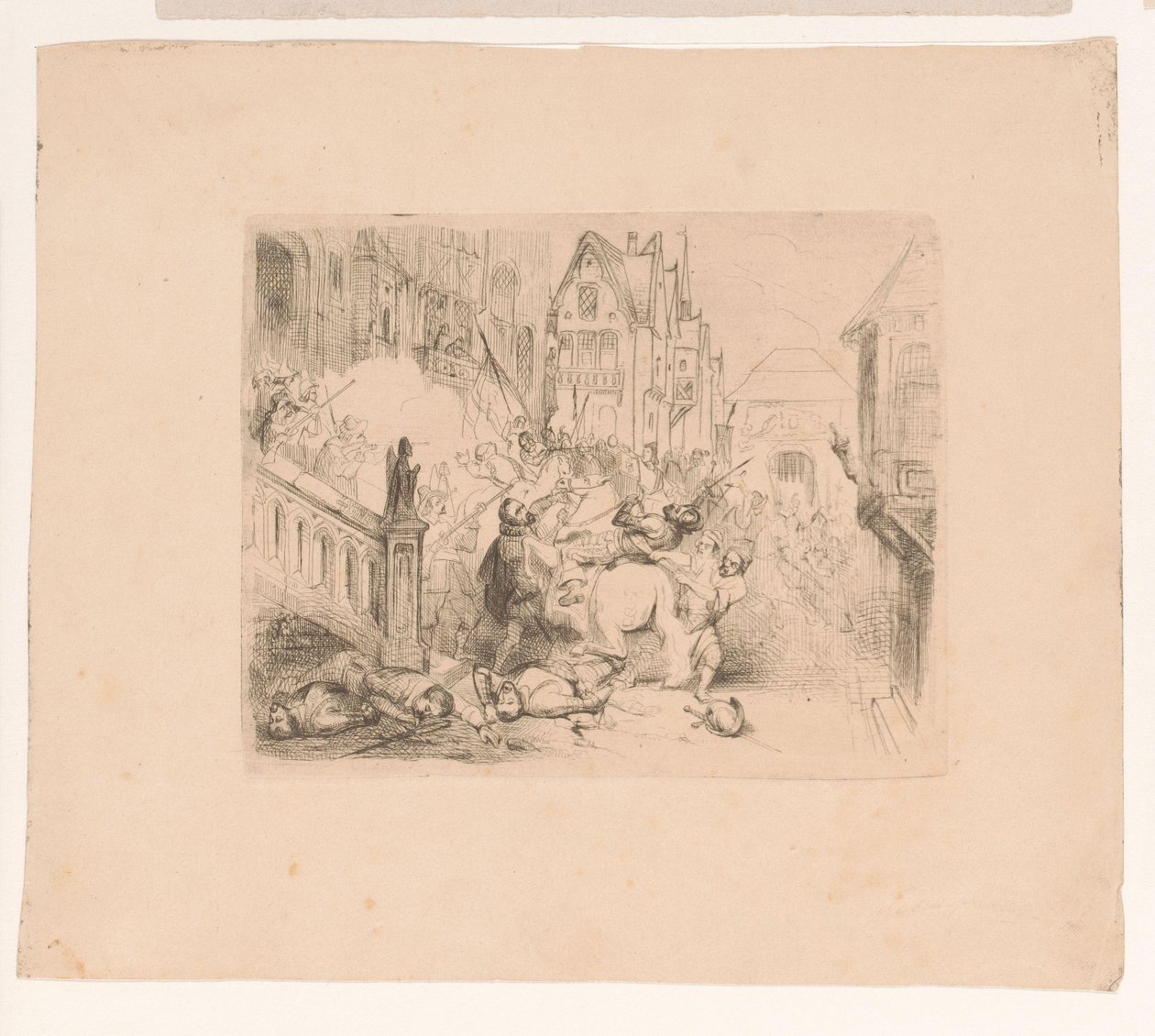 Frans Hercules van Anjou Antwerp'ten sınır dışı edildi by Corneille Seghers
