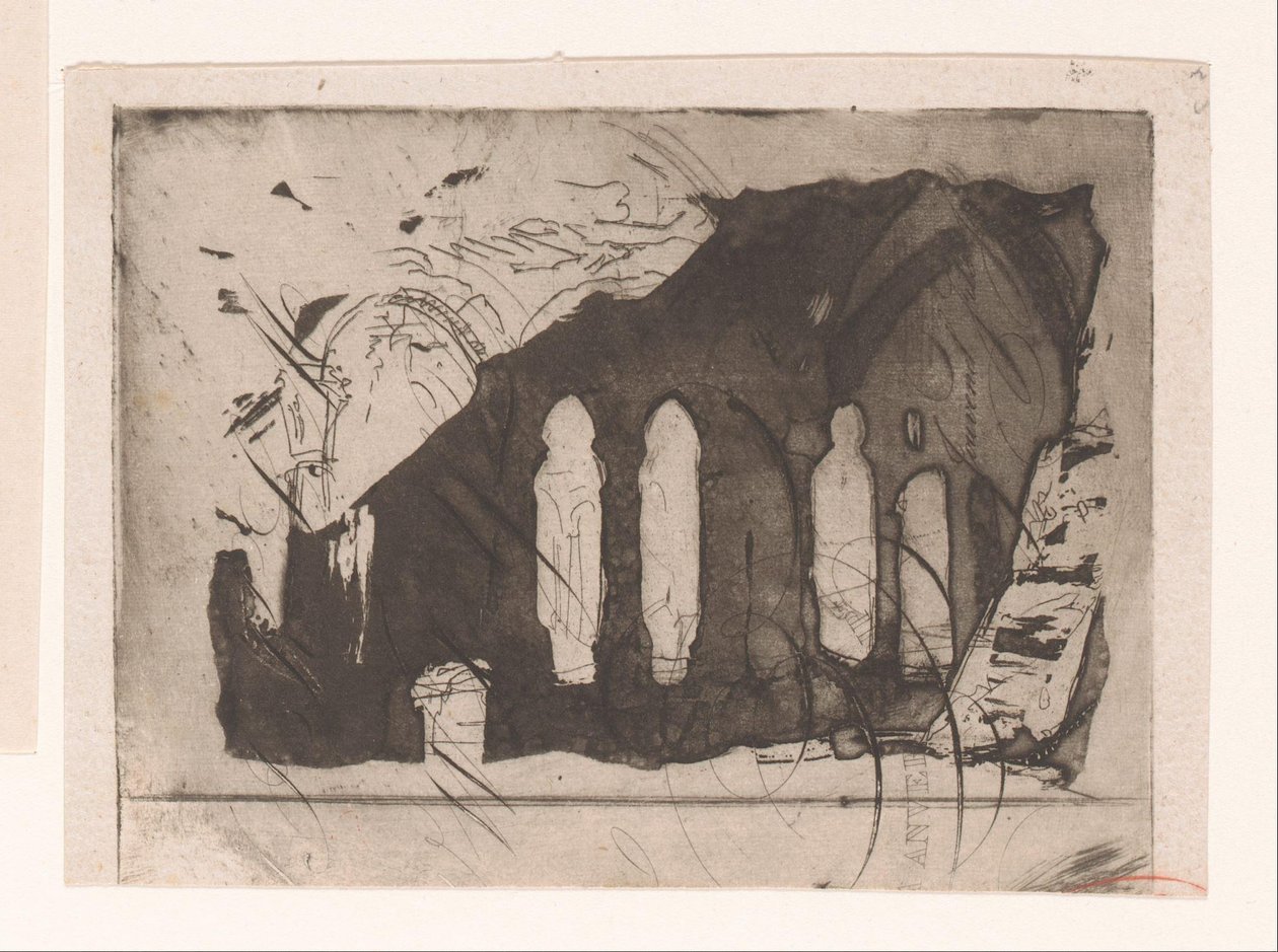 Bir manastırın kalıntıları by Corneille Seghers