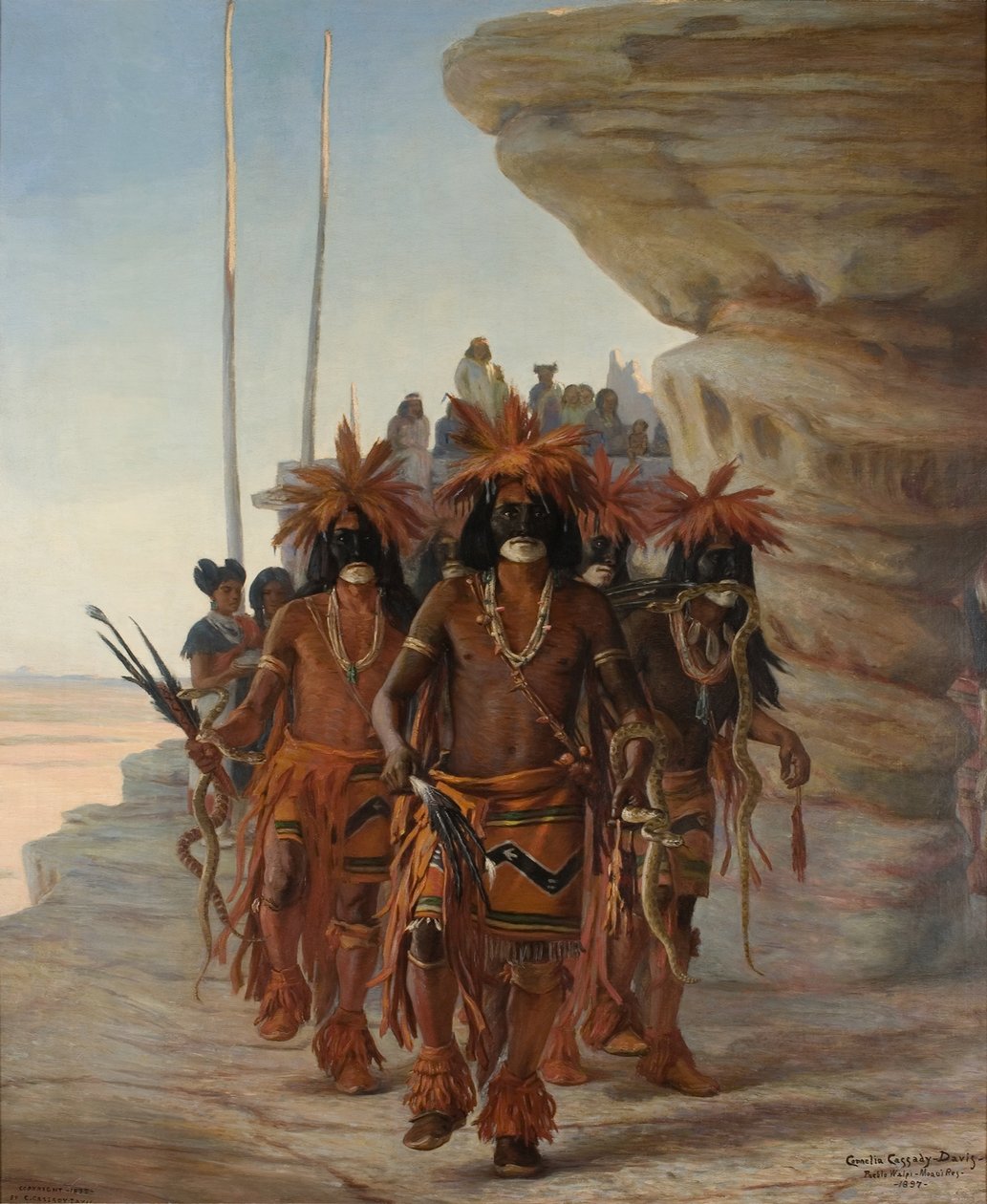 hopi yılanı dansı by Cornelia Cassady Davis