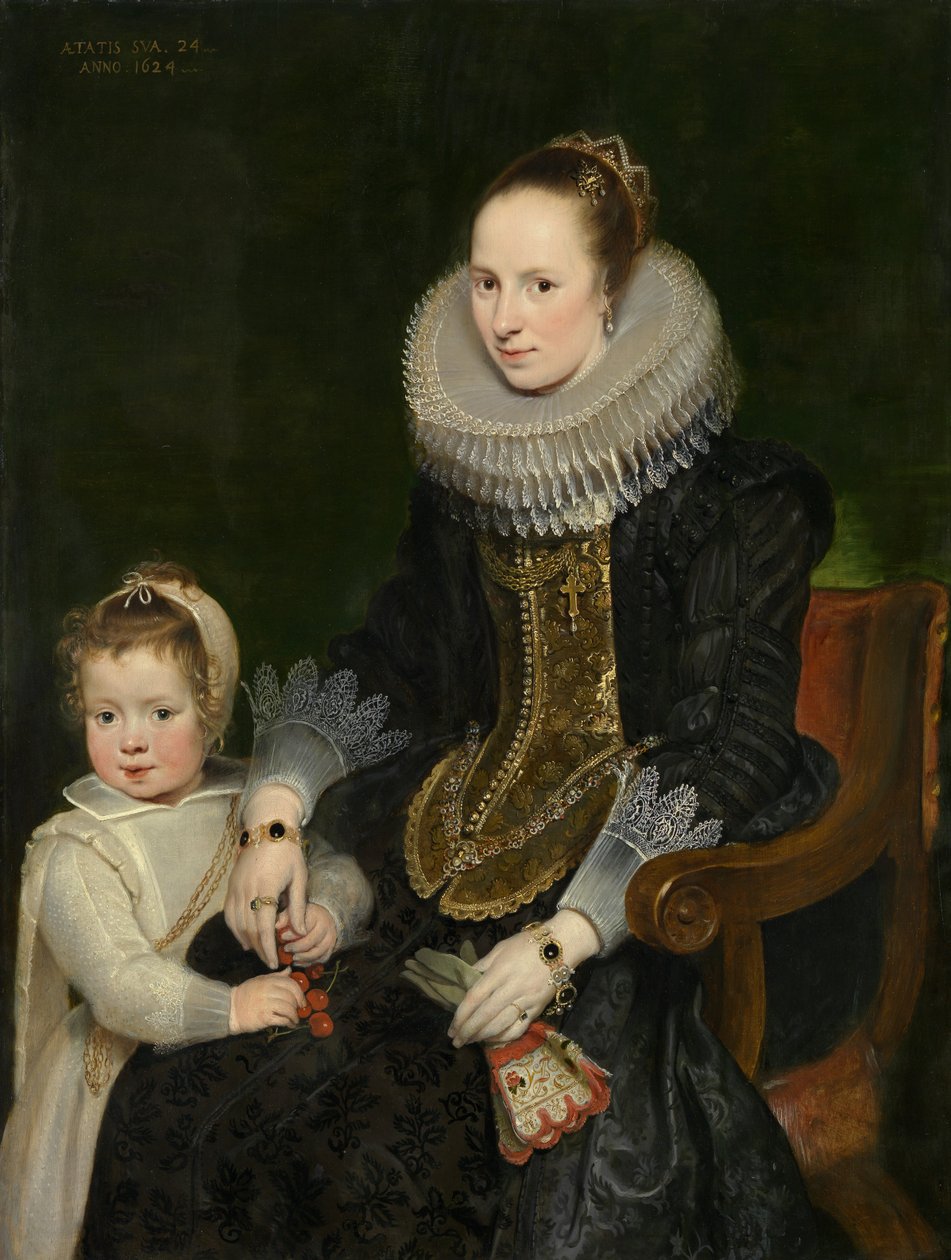 Anne ve Çocuk by Cornelis de Vos
