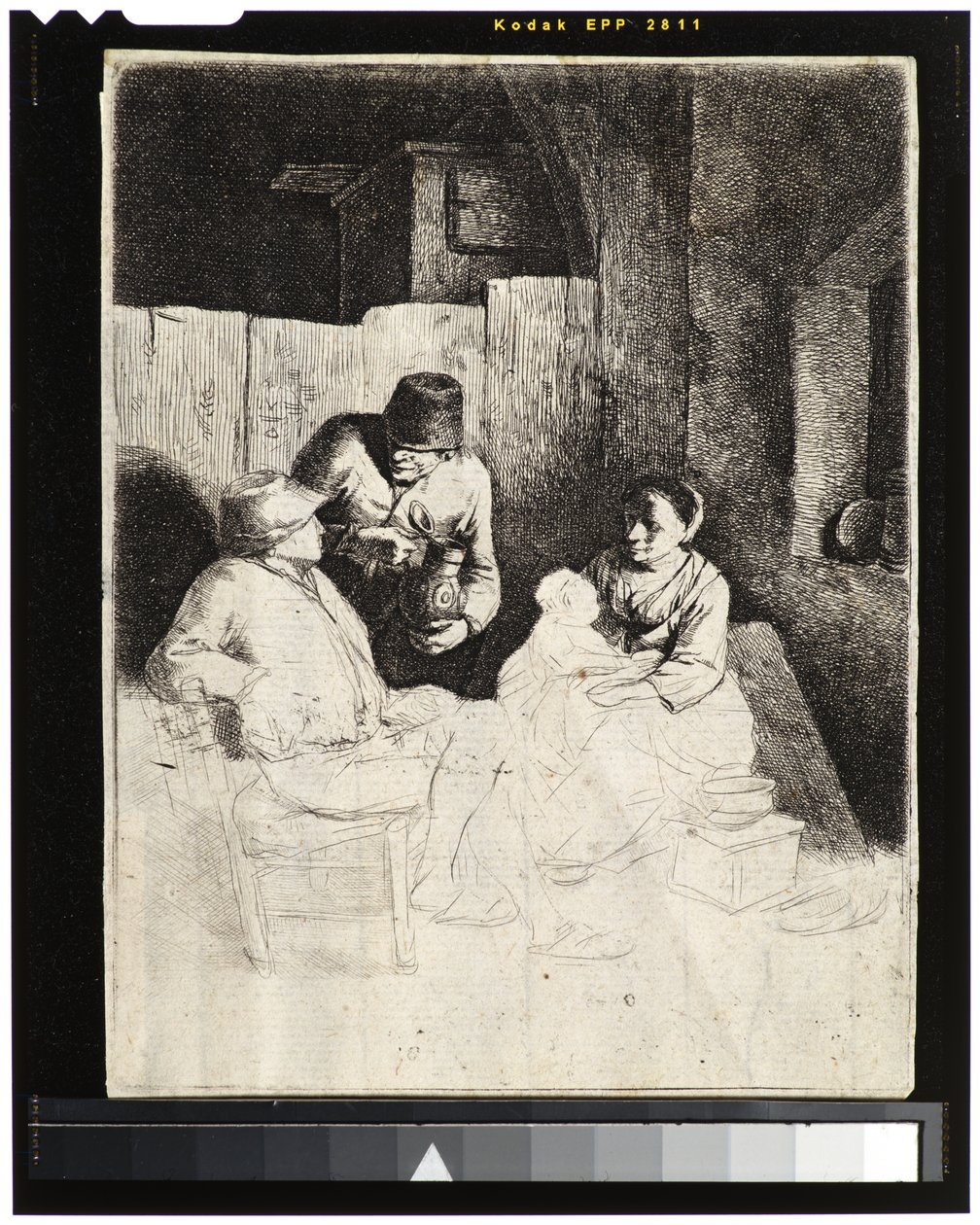 Bir Tavernada Köylü ile Anne ve Çocuk by Cornelis Pietersz Bega