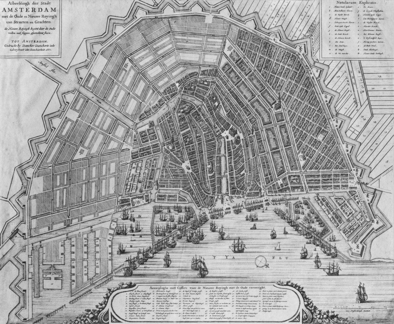 Amsterdam Haritası, 1662 by Cornelis I Danckerts