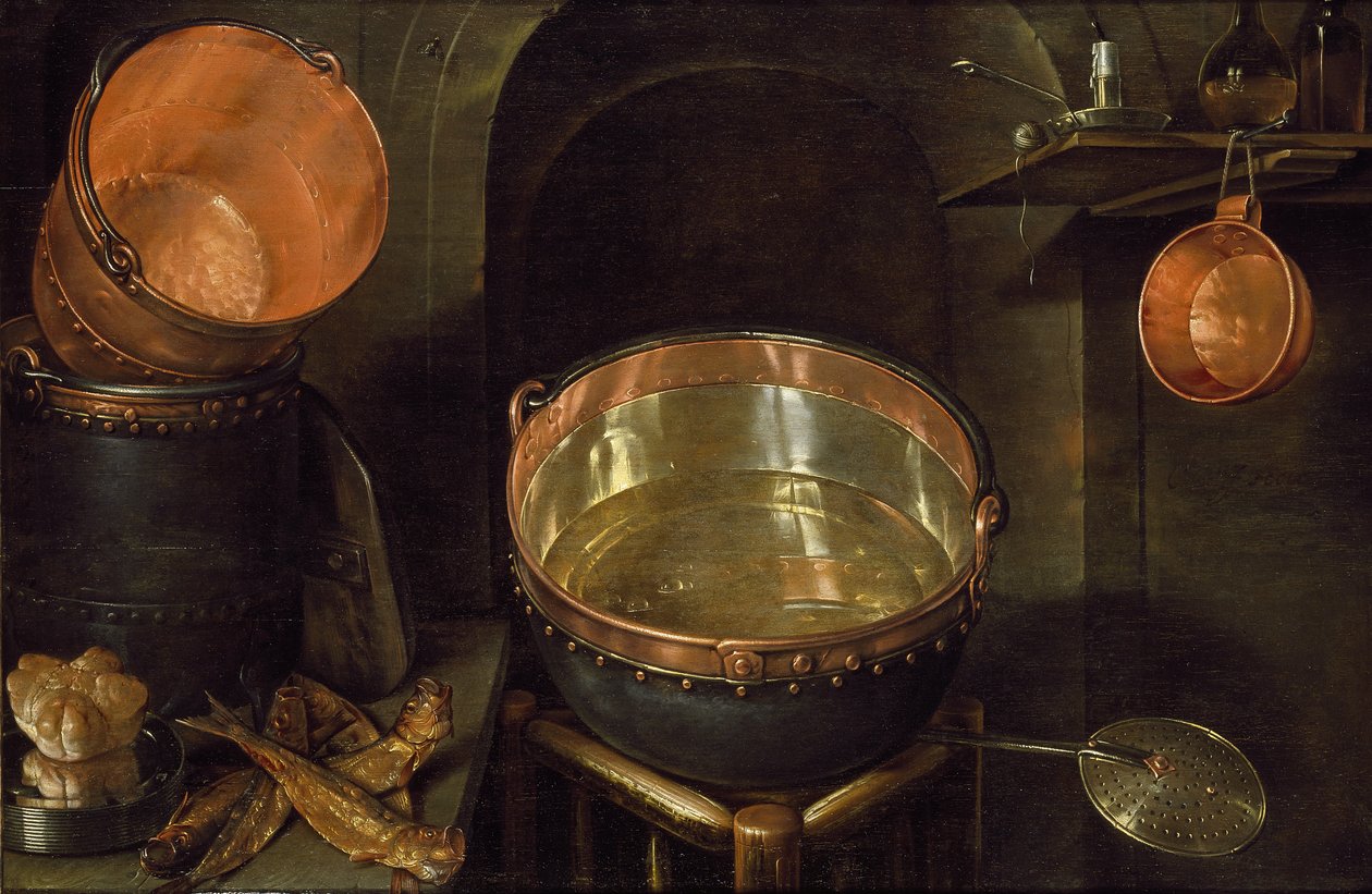 Mutfak Gereçlerinin Natürmortu, 17. Yüzyıl by Cornelis Jacobsz