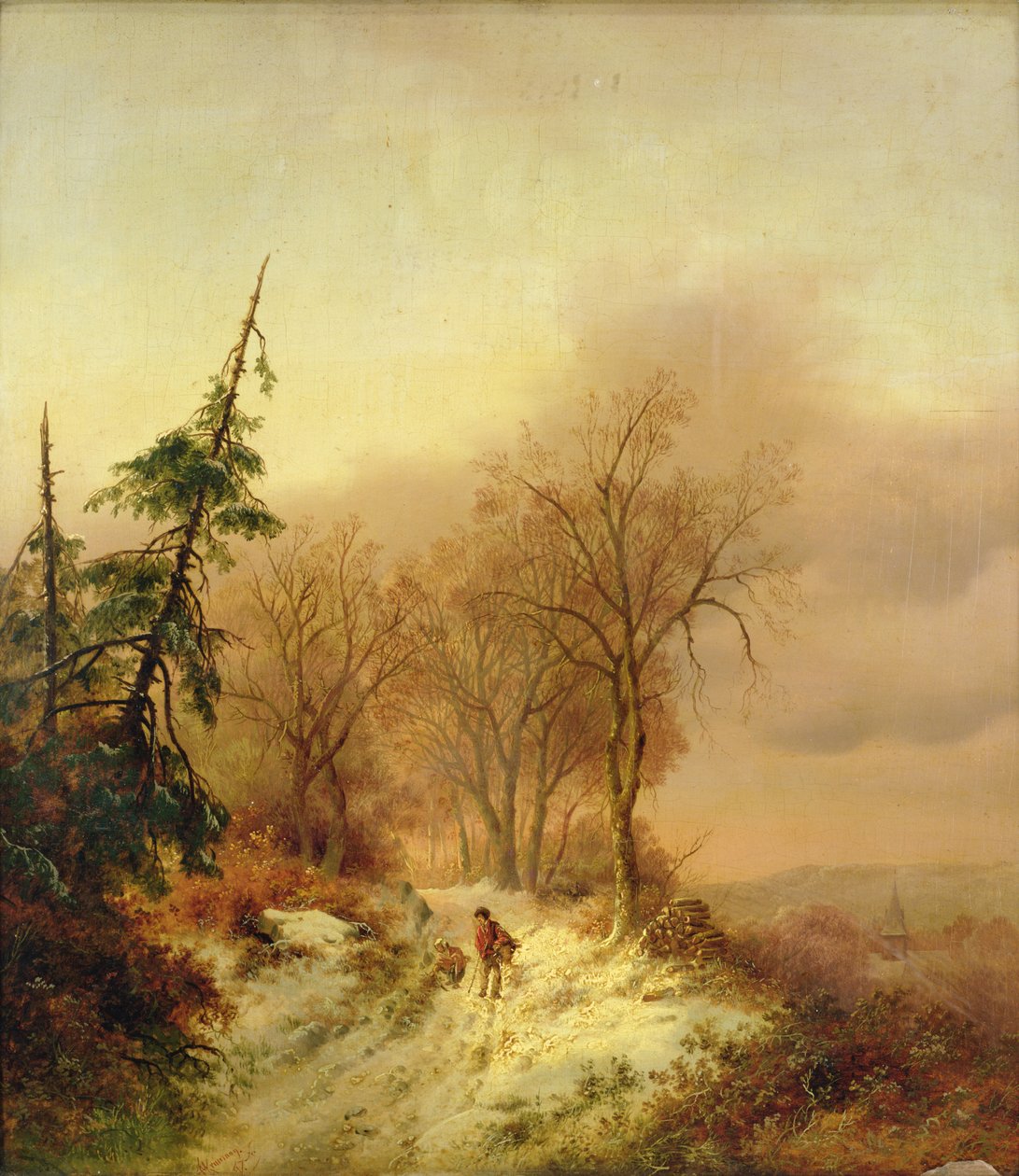 Rakamlarla kış sahnesi by Cornelis Kruseman