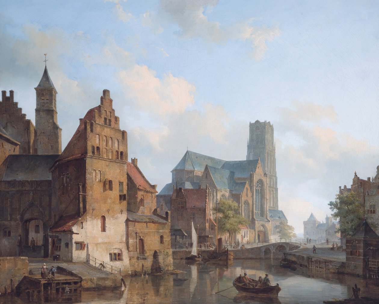 Delftse Vaart ve Saint Laurens Kilisesi, Rotterdam