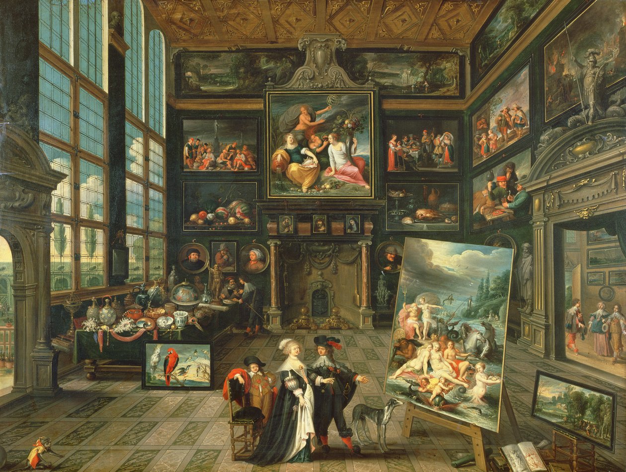 Bir Galeri İçi, 1637 by Cornelis de Baellieur
