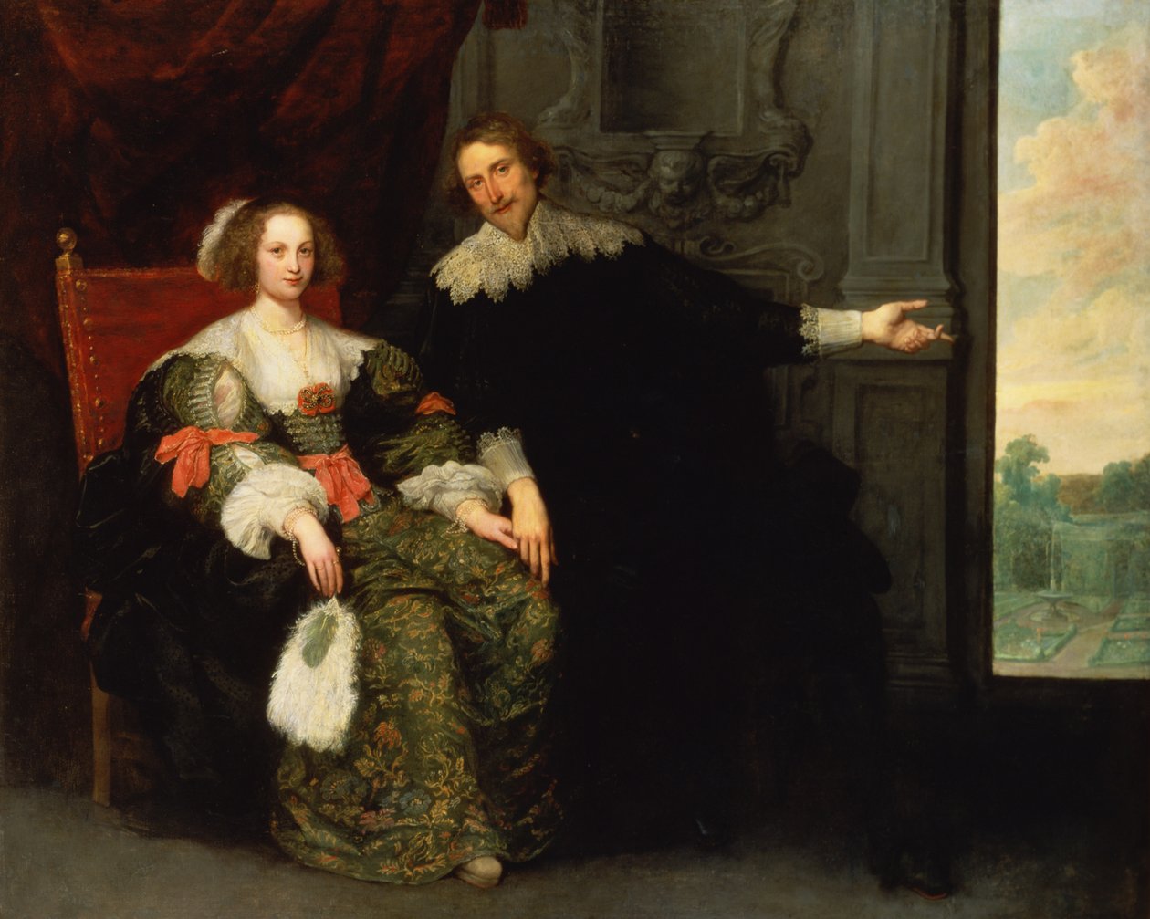 Bir adam ve karısının portresi by Cornelis de Vos