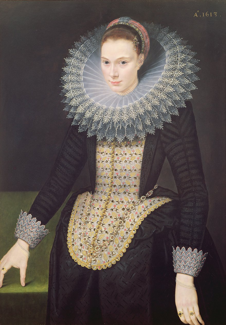 Bir Hanımefendinin Portresi, 1613 by Cornelis van der Voort