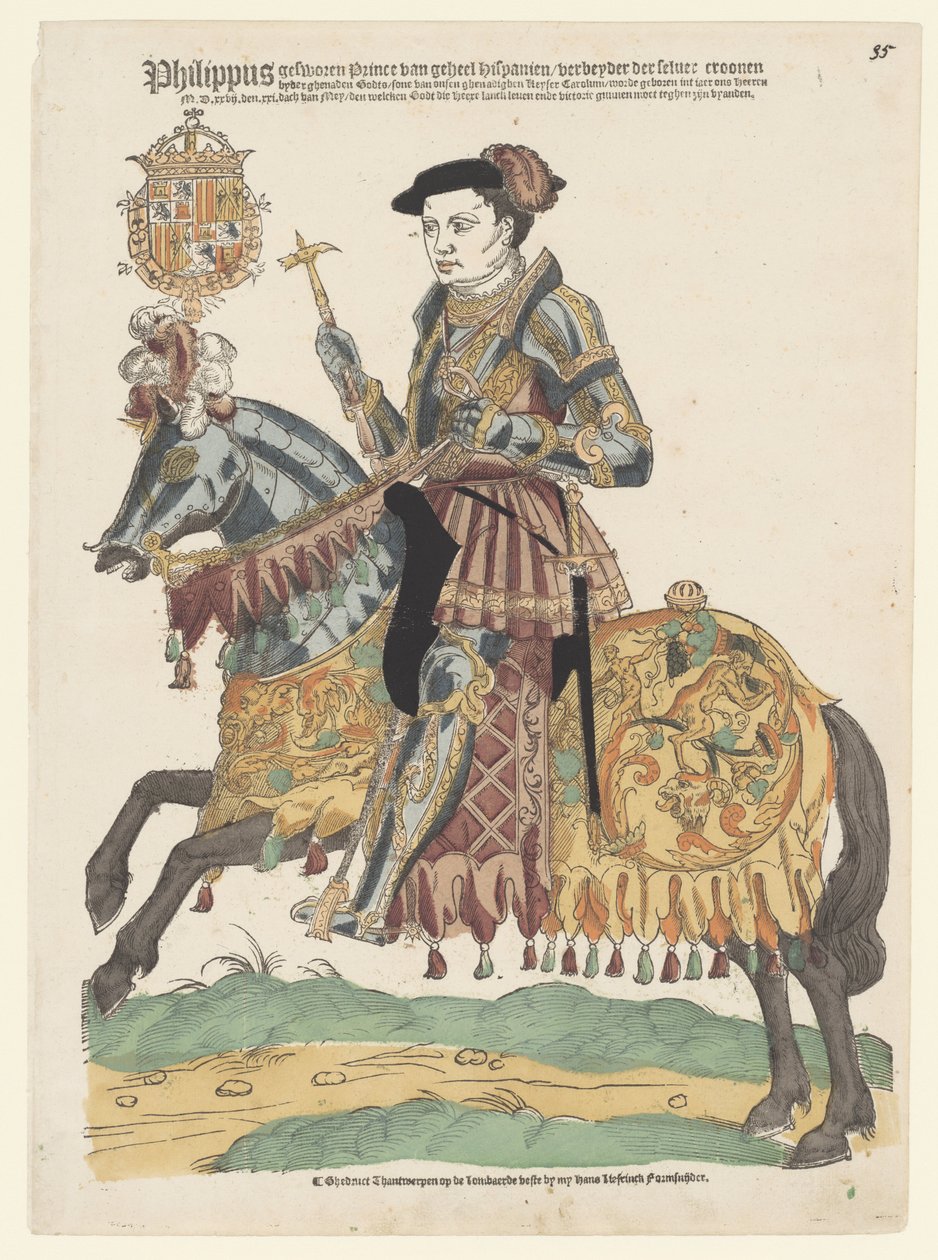II. Philip'in at sırtında portresi by Cornelis Anthonisz. (manner of)