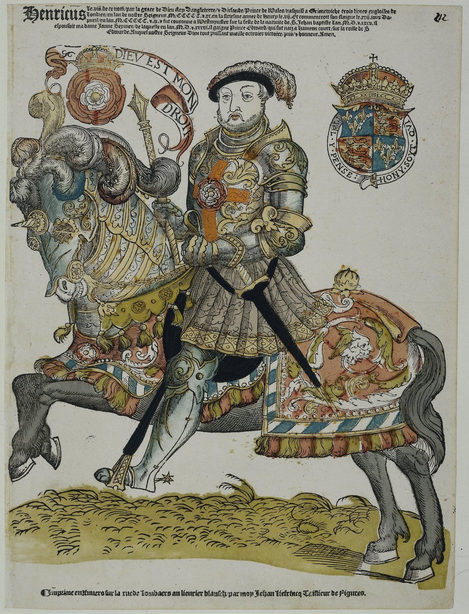 İngiltere Kralı VIII. Henry'nin Portresi by Cornelis Anthonisz. (manner of)