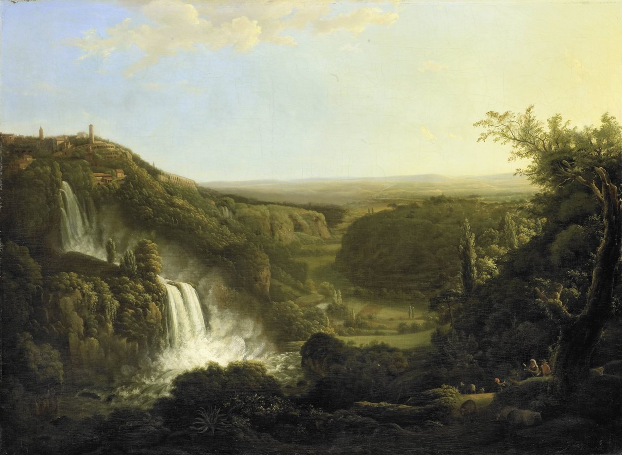Tivoli Şelaleleri ile Anio Vadisi by Cornelis Apostool
