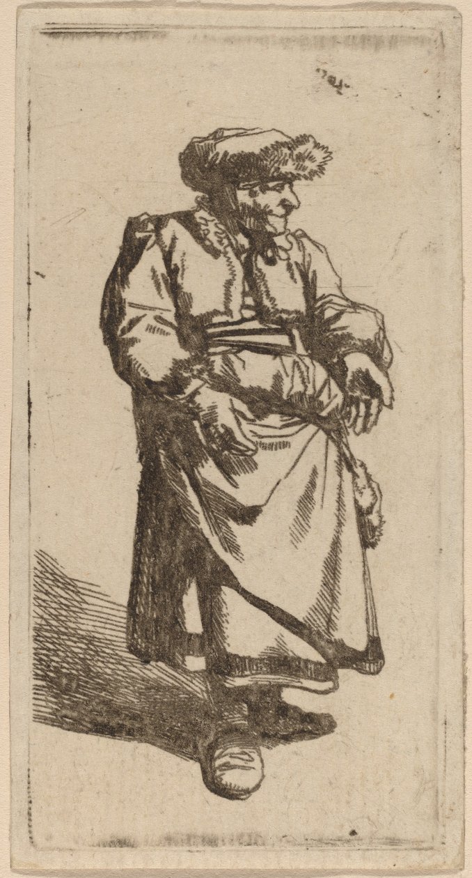 Yaşlı Kadın Ayakta by Cornelis Pietersz Bega