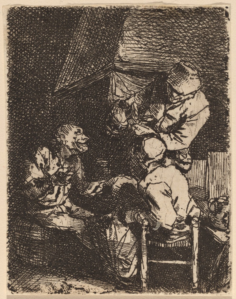 Şöminedeki Grup by Cornelis Pietersz Bega