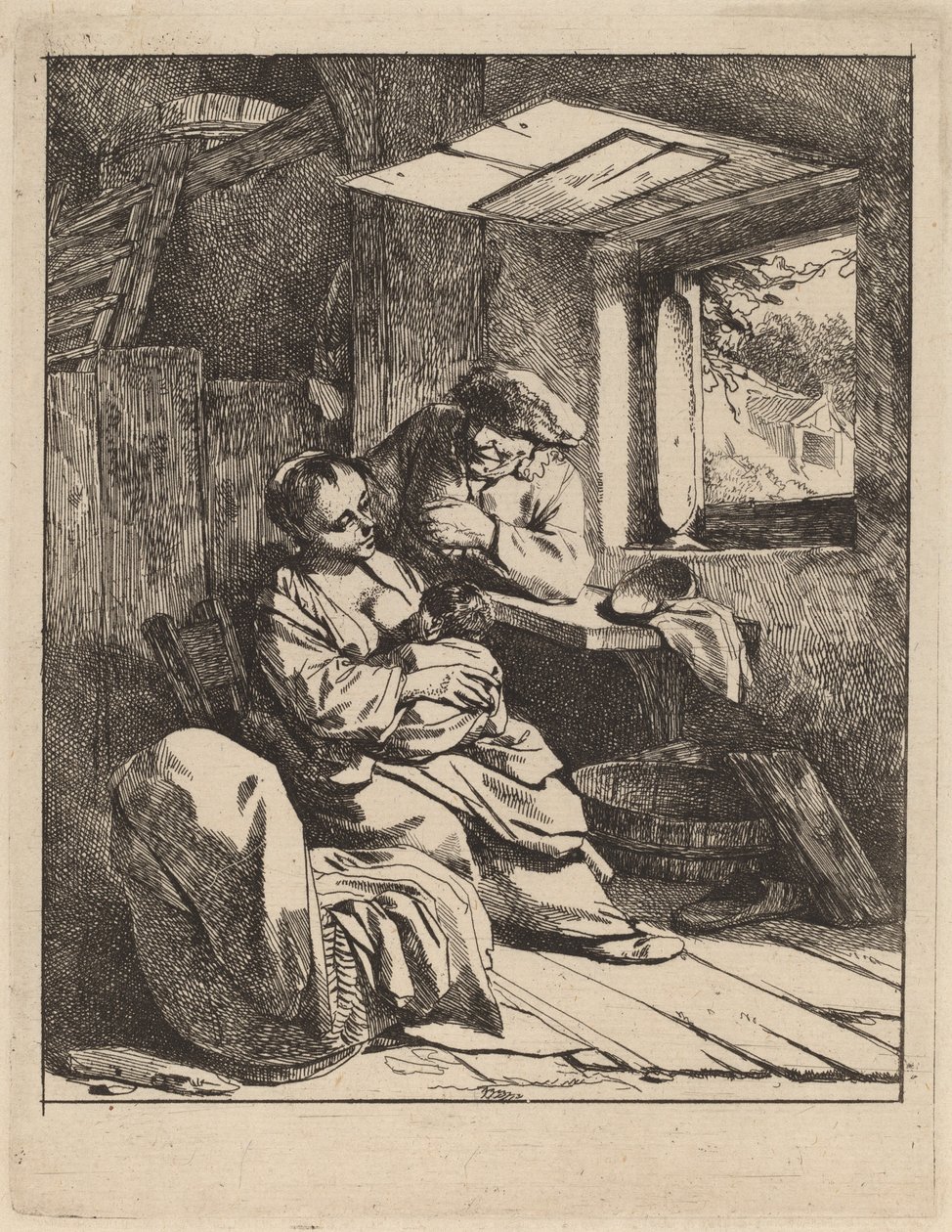 genç anne by Cornelis Pietersz Bega
