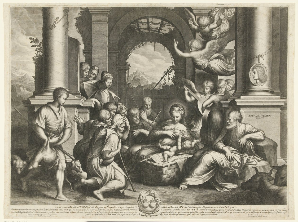 Çobanların hayranlığı by Cornelis Bloemaert (II)