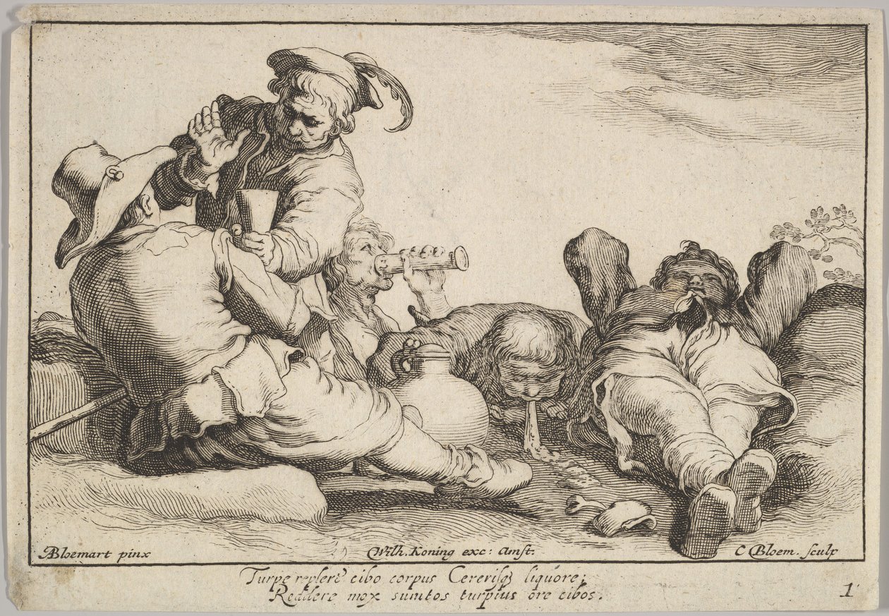 Mesleğin Zevkleri. by Cornelis Bloemaert