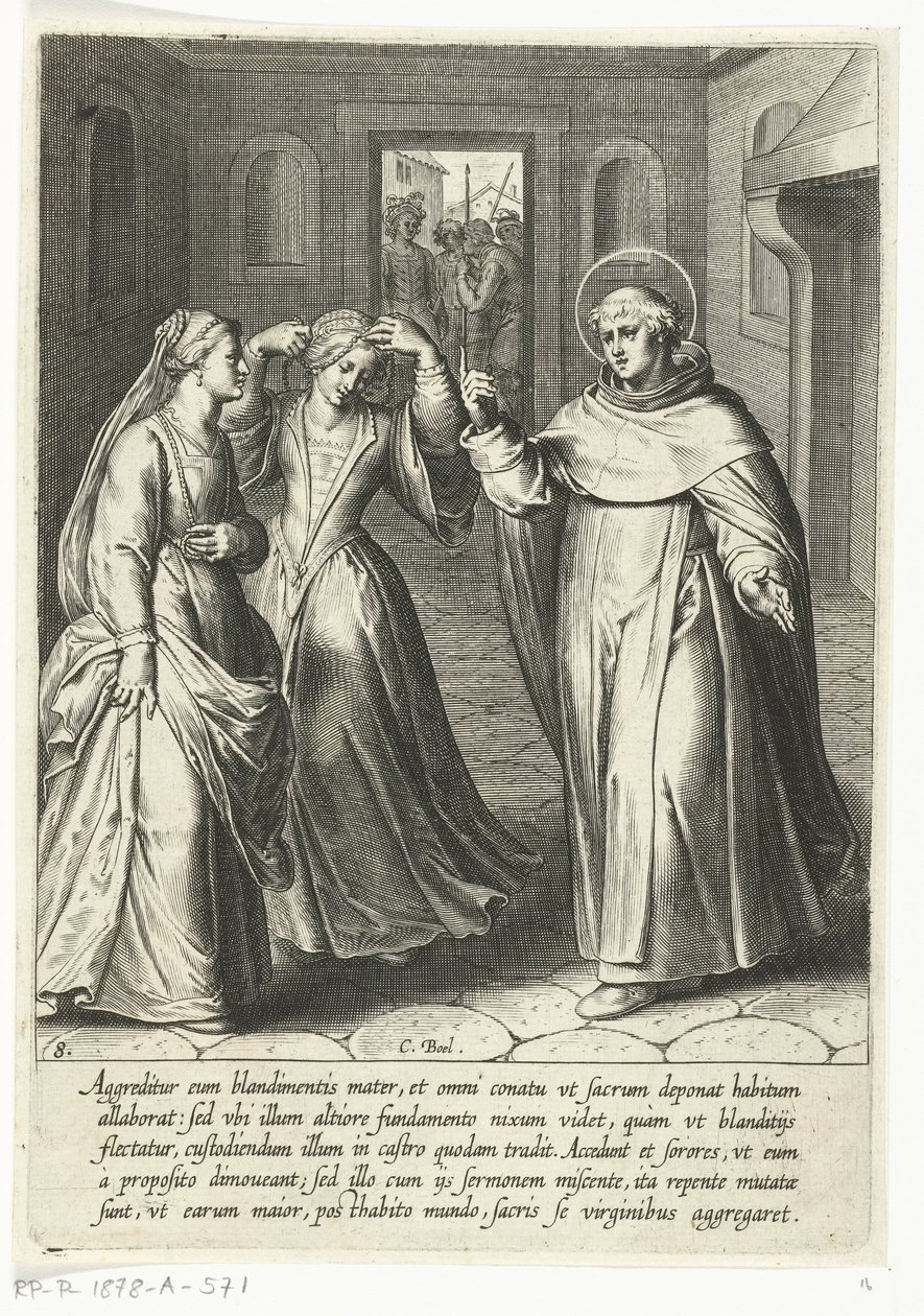 Thomas kız kardeşini dönüştürüyor Aziz Thomas Aquinas