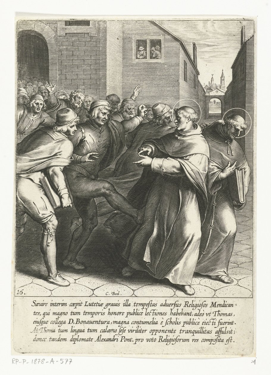 Thomas ve Saint Bonaventure üniversiteden atıldı Aziz Thomas Aquinas