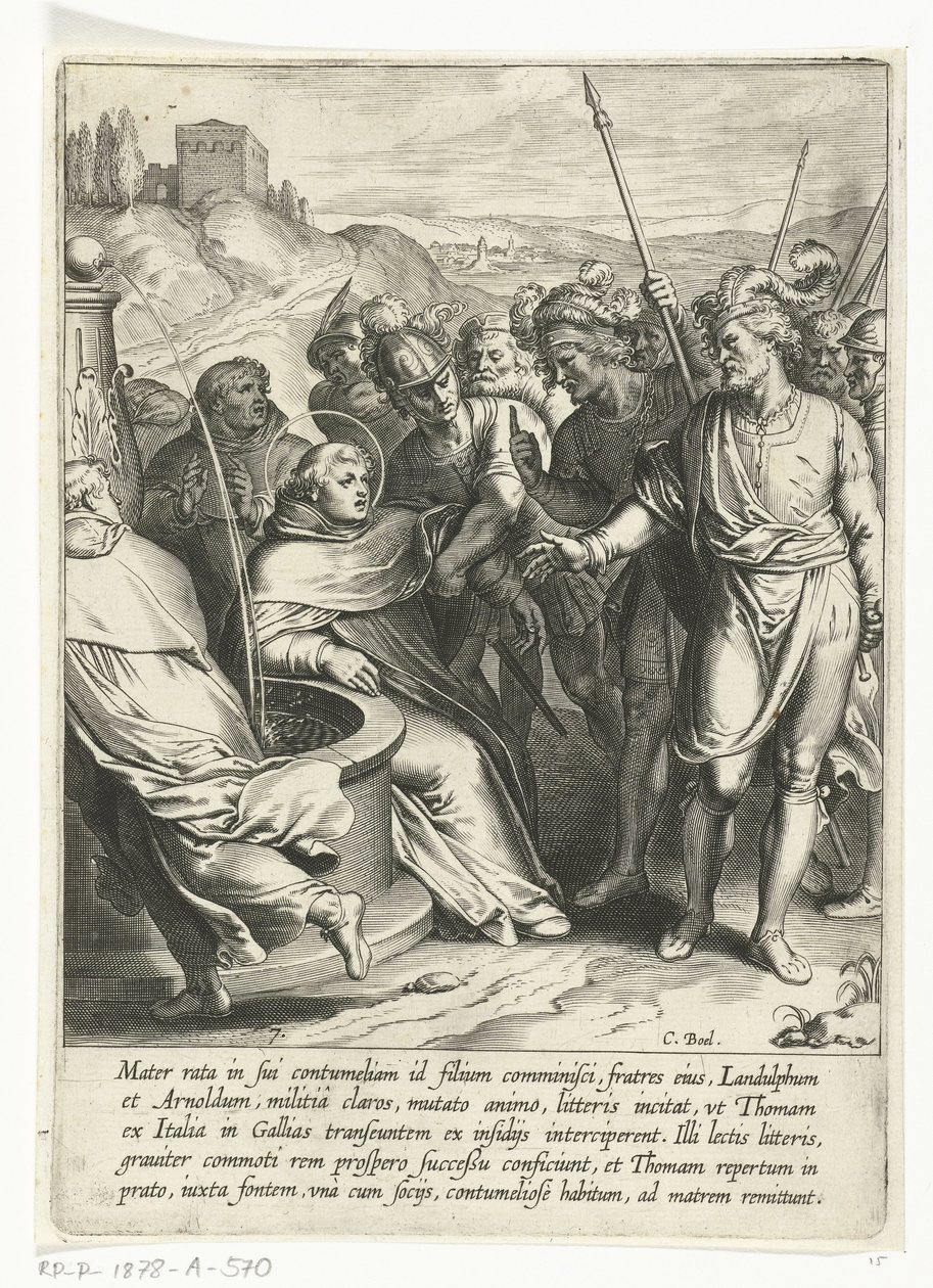 Thomas kardeşleri tarafından kaçırılır. Aziz Thomas Aquinas