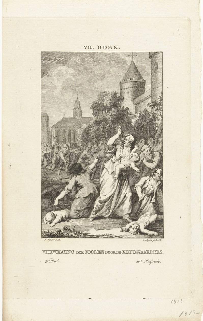 Haçlılar tarafından Yahudilerin zulmü, 1784 by Cornelis Bogerts