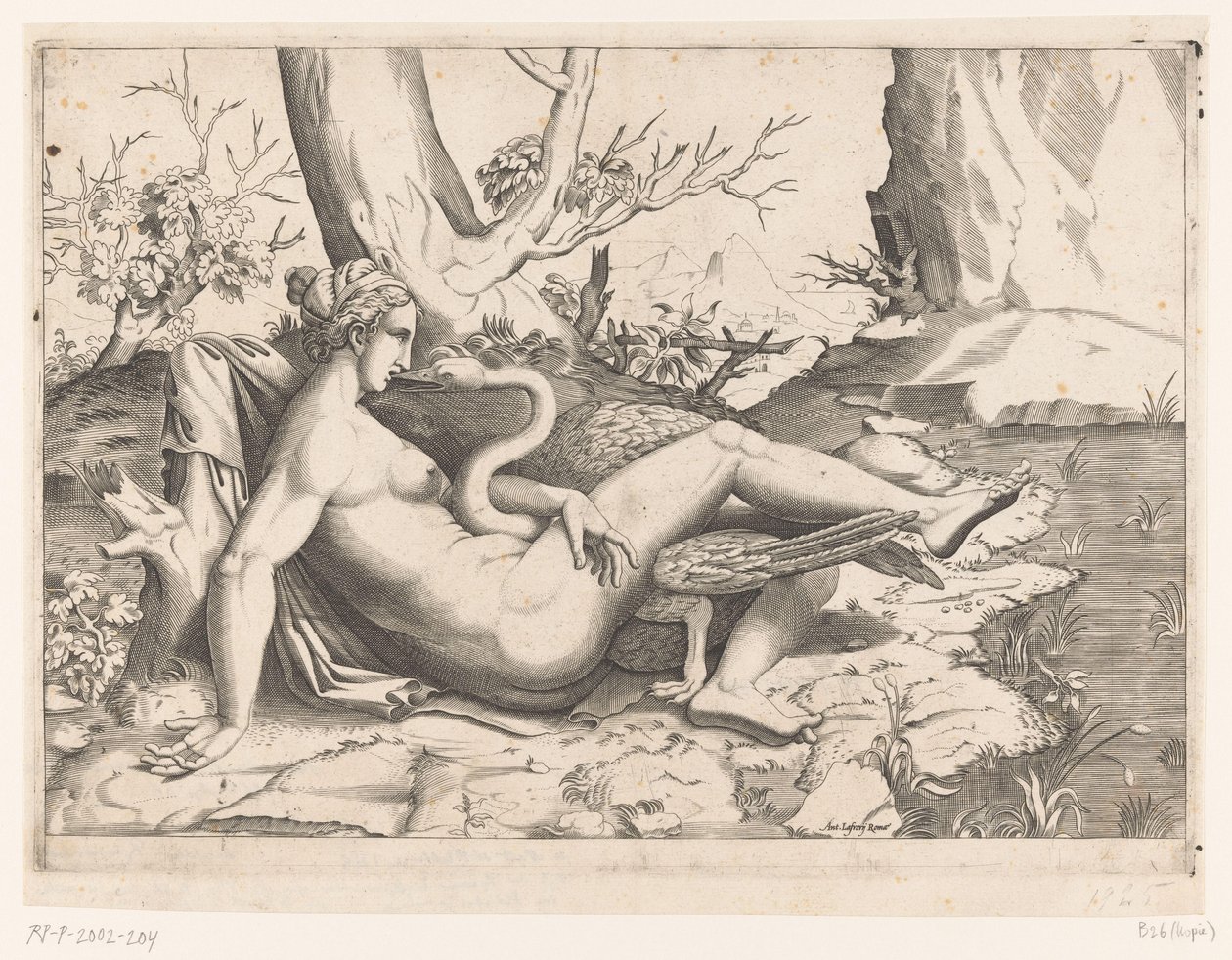 Leda ve kuğu by Cornelis Bos (possibly)