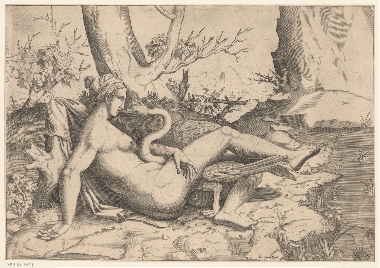 Leda ve kuğu by Cornelis Bos (possibly)