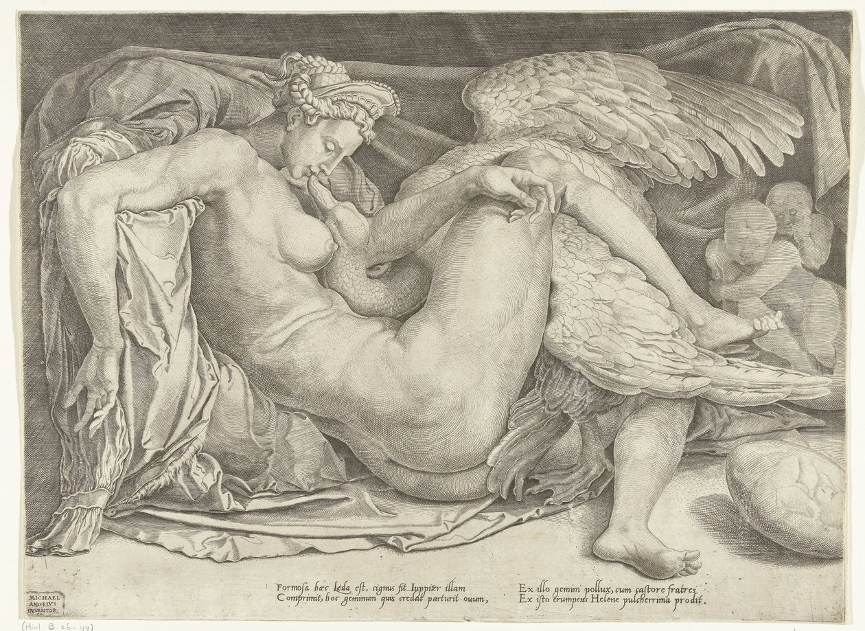Leda ve kuğu by Cornelis Bos