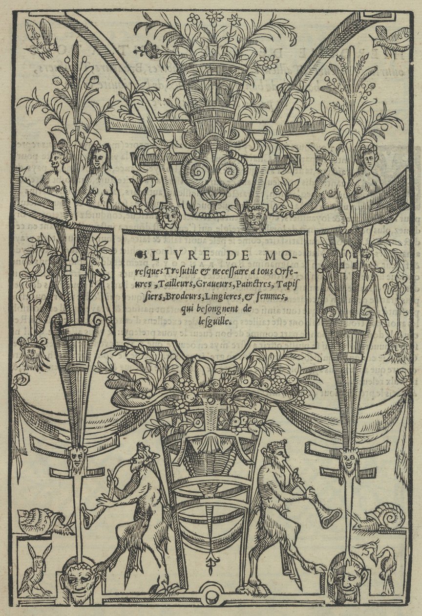 Moresques Kitabı, başlık sayfası recto, 1546. by Cornelis Bos