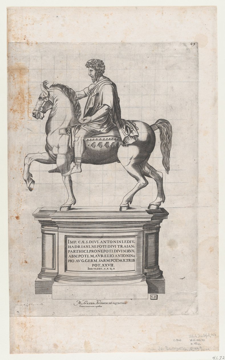 Roma ihtişamının aynası: Marcus Aurelius, 16. yüzyıl., 16. yüzyıl. by Cornelis Bos.